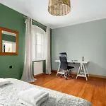 Family With A Remote Work Space In By Renters Apartman