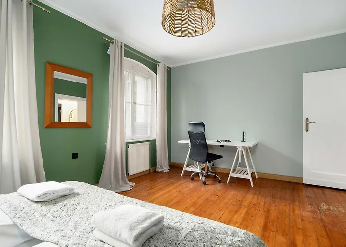 Family With A Remote Work Space In By Renters Apartment